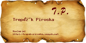 Trepák Piroska névjegykártya