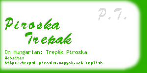 piroska trepak business card